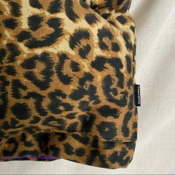 CONCEPTS Men’s GOOSE DOWN Puffer Hooded Jacket Leopard Print Size M - Picture 7 of 15